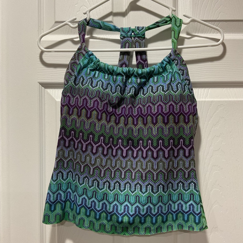 Racer back top swim suit top S